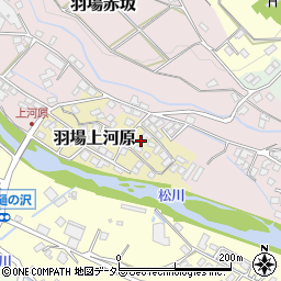 長野県飯田市羽場上河原周辺の地図