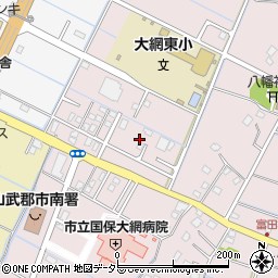 千葉県大網白里市富田12周辺の地図