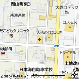 ブックオフオフハウスホビーオフ鳥取湖山東店周辺の地図