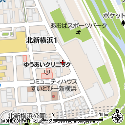 神奈川県横浜市港北区北新横浜1丁目7-5周辺の地図