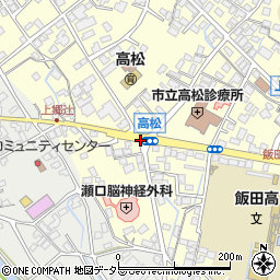 上郷町高松周辺の地図