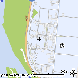 伏会館周辺の地図