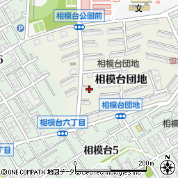 神奈川県相模原市南区相模台団地6-7周辺の地図