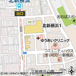 加瀬のトランクルーム新横浜周辺の地図