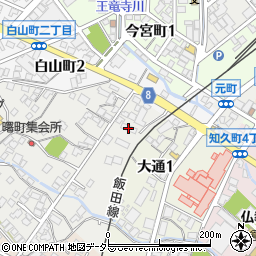 コンフォーティア飯田Ａ周辺の地図