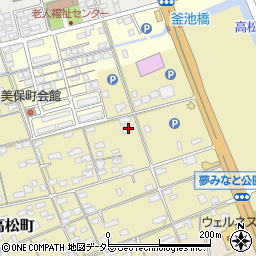 鳥取県境港市高松町223周辺の地図