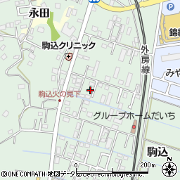 千葉県大網白里市駒込1200周辺の地図