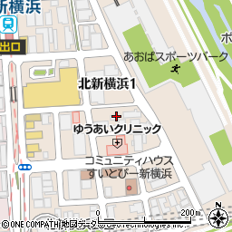 神奈川県横浜市港北区北新横浜1丁目7-3周辺の地図