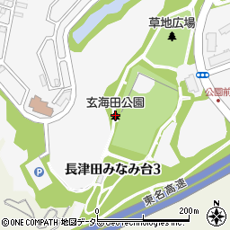 玄海田公園周辺の地図