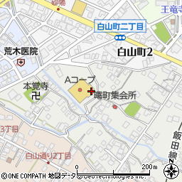長野県飯田市曙町周辺の地図