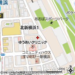 神奈川県横浜市港北区北新横浜1丁目7-4周辺の地図