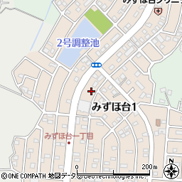 千葉県大網白里市みずほ台1丁目8周辺の地図