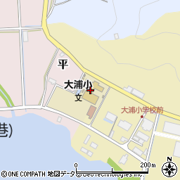 舞鶴市立大浦小学校周辺の地図