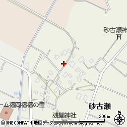 千葉県東金市砂古瀬周辺の地図