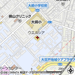 ウエルシア薬局　横浜大豆戸店周辺の地図