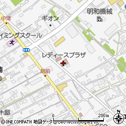 愛川町　レディースプラザ・中津公民館周辺の地図