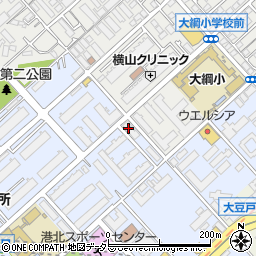 ポニークリーニング　大倉山エポ店周辺の地図