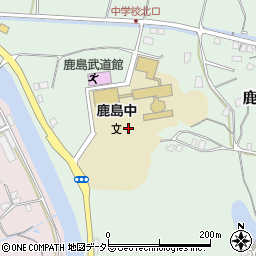 松江市立鹿島中学校周辺の地図