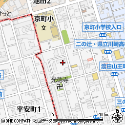 京町1丁目公園周辺の地図