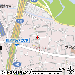 神奈川県厚木市上依知519-1周辺の地図