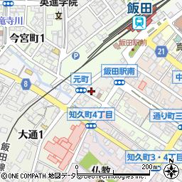 飯田米穀株式会社　小売部周辺の地図