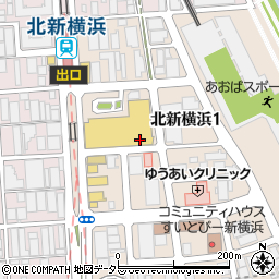 神奈川県横浜市港北区北新横浜1丁目3-16周辺の地図