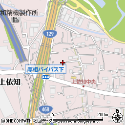 神奈川県厚木市上依知523周辺の地図