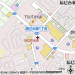 千葉興業銀行辰巳台支店周辺の地図