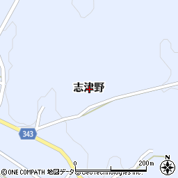 岐阜県関市志津野周辺の地図