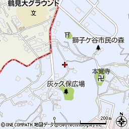 神奈川県横浜市鶴見区獅子ケ谷3丁目19-12周辺の地図