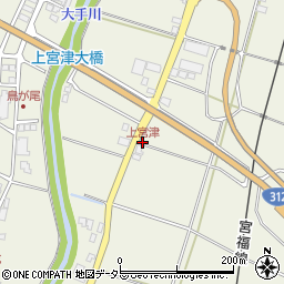 上宮津周辺の地図