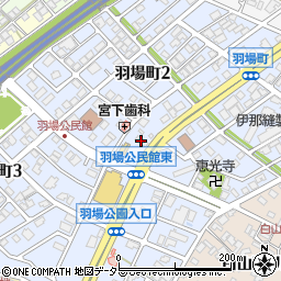 ＥＮＥＯＳクリーンセルフ飯田羽場ＳＳ周辺の地図