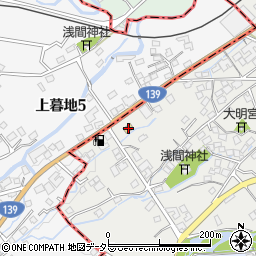 ファミリーマート西桂富士みち店周辺の地図