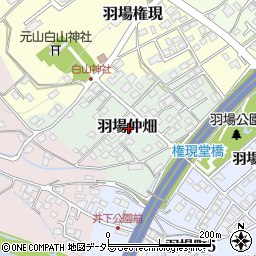 長野県飯田市羽場仲畑周辺の地図