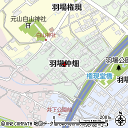 長野県飯田市羽場仲畑周辺の地図