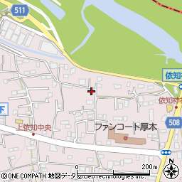 神奈川県厚木市上依知233周辺の地図