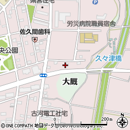 宮崎銃砲店周辺の地図