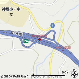 神坂ＰＡ周辺の地図