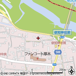 神奈川県厚木市上依知7周辺の地図