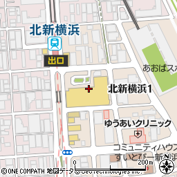 神奈川県横浜市港北区北新横浜1丁目3周辺の地図