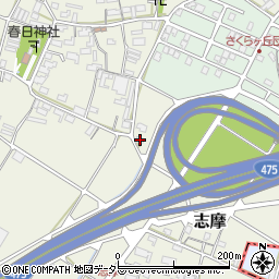 岐阜県美濃市志摩208周辺の地図
