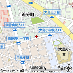 神奈川県川崎市川崎区追分町14-8周辺の地図