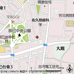 メゾンドマーム辰巳周辺の地図