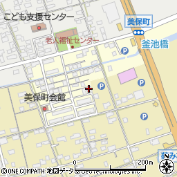 鳥取県境港市美保町周辺の地図