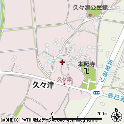 千葉県市原市久々津520周辺の地図