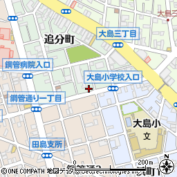 神奈川県川崎市川崎区追分町14-6周辺の地図