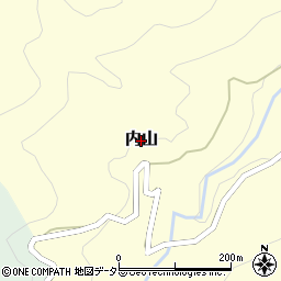 兵庫県新温泉町（美方郡）内山周辺の地図