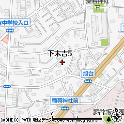 神奈川県横浜市鶴見区下末吉5丁目周辺の地図