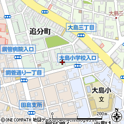 神奈川県川崎市川崎区追分町14-4周辺の地図