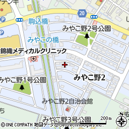 千葉県大網白里市みやこ野周辺の地図